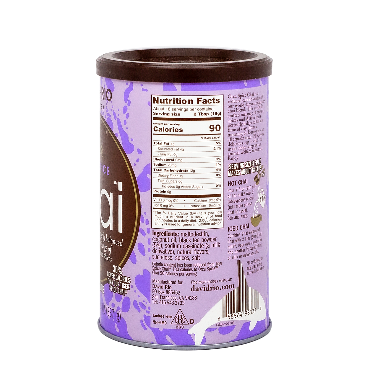 Chai Orca Spice sugar free