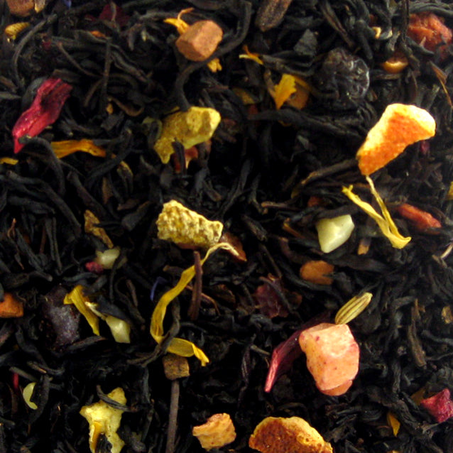 Black Yulethe in a beautiful gold tin