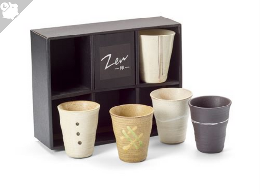 Japanese Cup Set Zen 5 stk. 0,15 ltr.